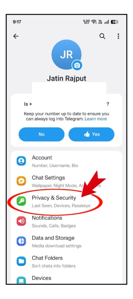 Telegram Par Apna Mobile Number Hide Kaise Kare
