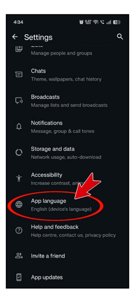 WhatsApp Me Language Change Kaise Kare 2026