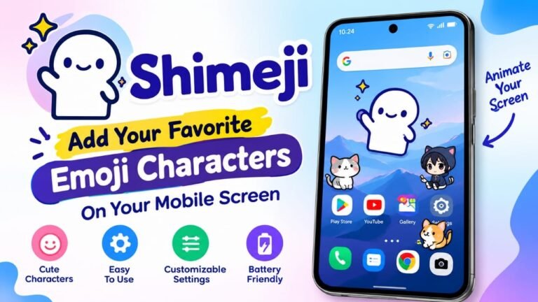 Shimeji App: Add Animated Emoji Characters to Your Mobile Screen