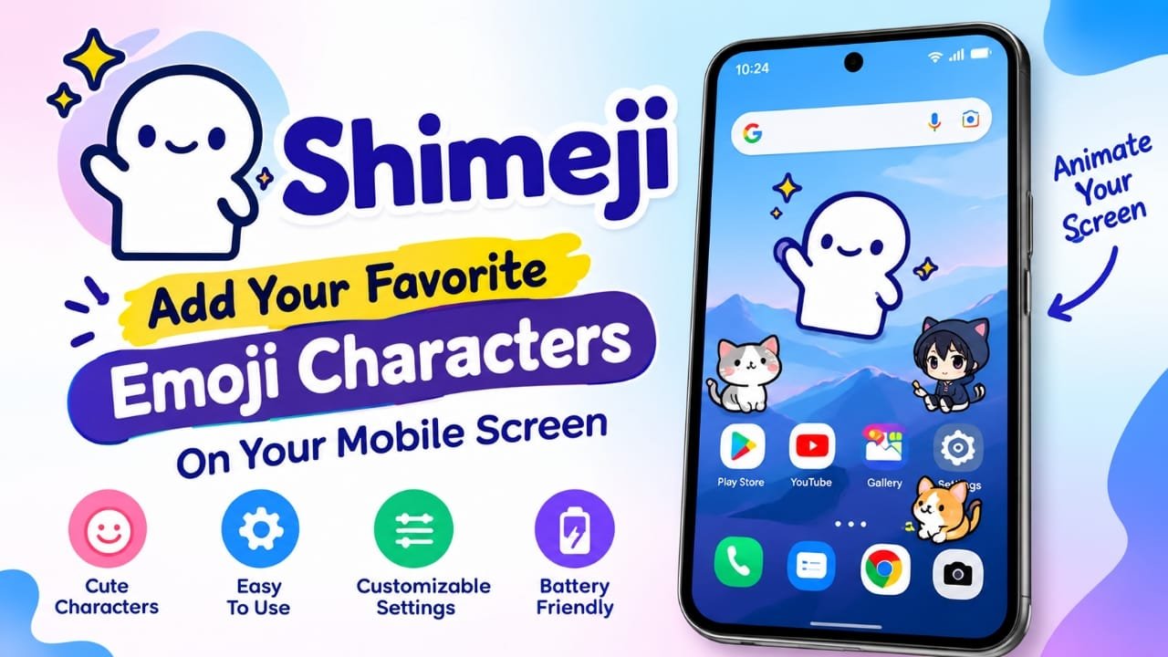 Shimeji App: Add Animated Emoji Characters to Your Mobile Screen