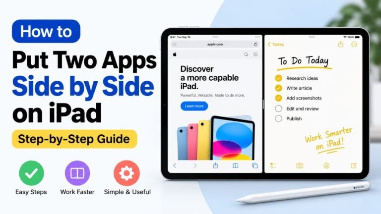 How to Put Two Apps Side by Side on iPad