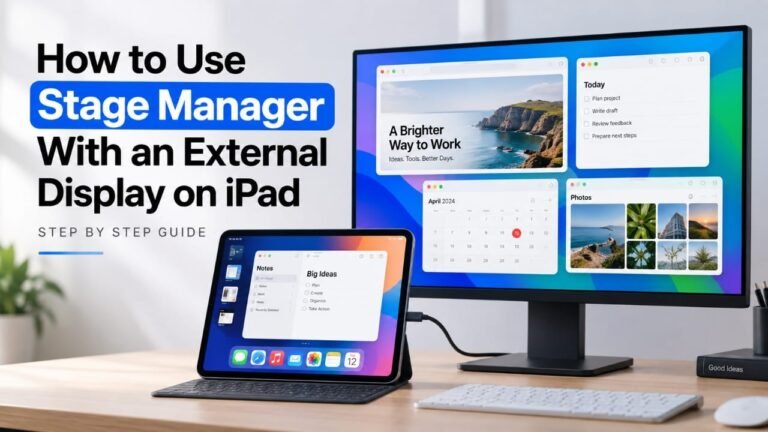 How to Use Stage Manager With an External Display on iPad