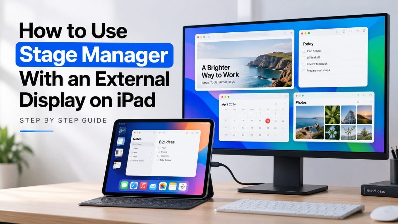 How to Use Stage Manager With an External Display on iPad