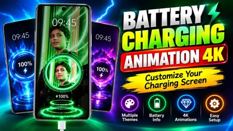 Battery Charging Animation 4K: Customize Your Android Charging Screen