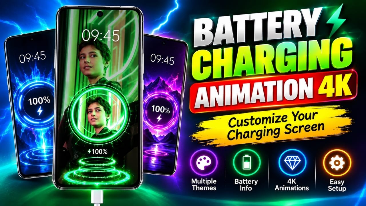 Battery Charging Animation 4K: Customize Your Android Charging Screen