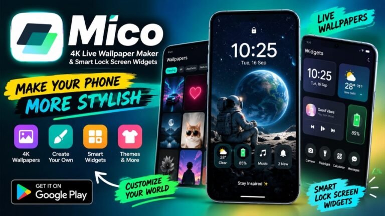 Mico 4K Live Wallpaper Maker: Customize Your Android Lock Screen and Wallpaper