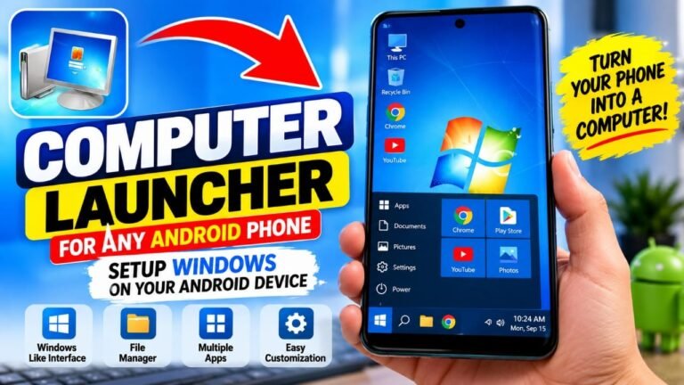 Computer Launcher for Android: Make Your Phone Look Like a Windows PC