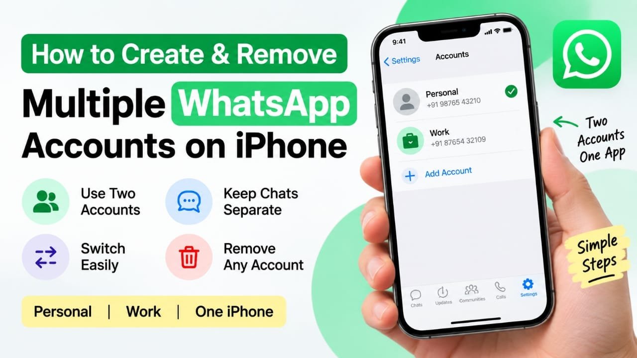 How to Create and Remove Multiple WhatsApp Accounts on iPhone
