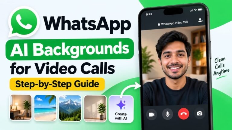 How to Create AI Backgrounds for WhatsApp Video Calls