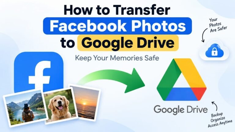 How to Transfer Facebook Photos to Google Drive Safely