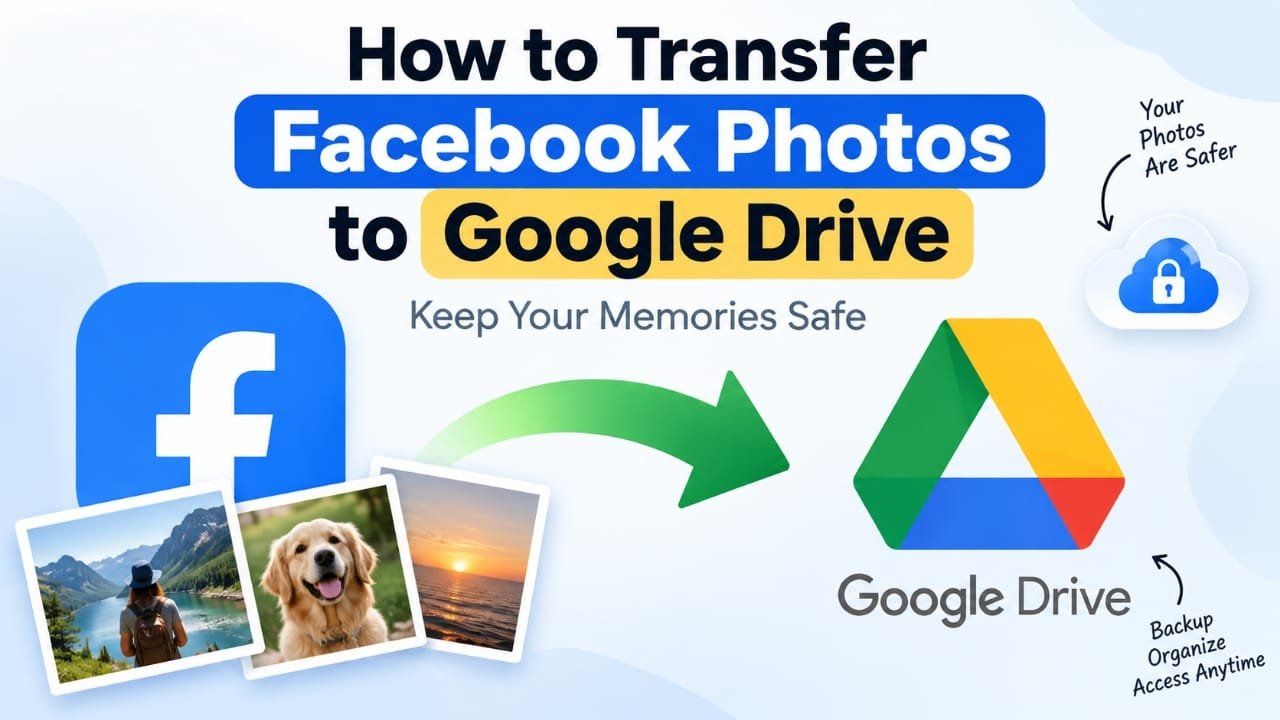 How to Transfer Facebook Photos to Google Drive Safely