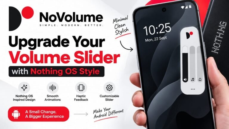 NoVolume App Review: Give Your Android Volume Slider a Nothing OS-Inspired Look