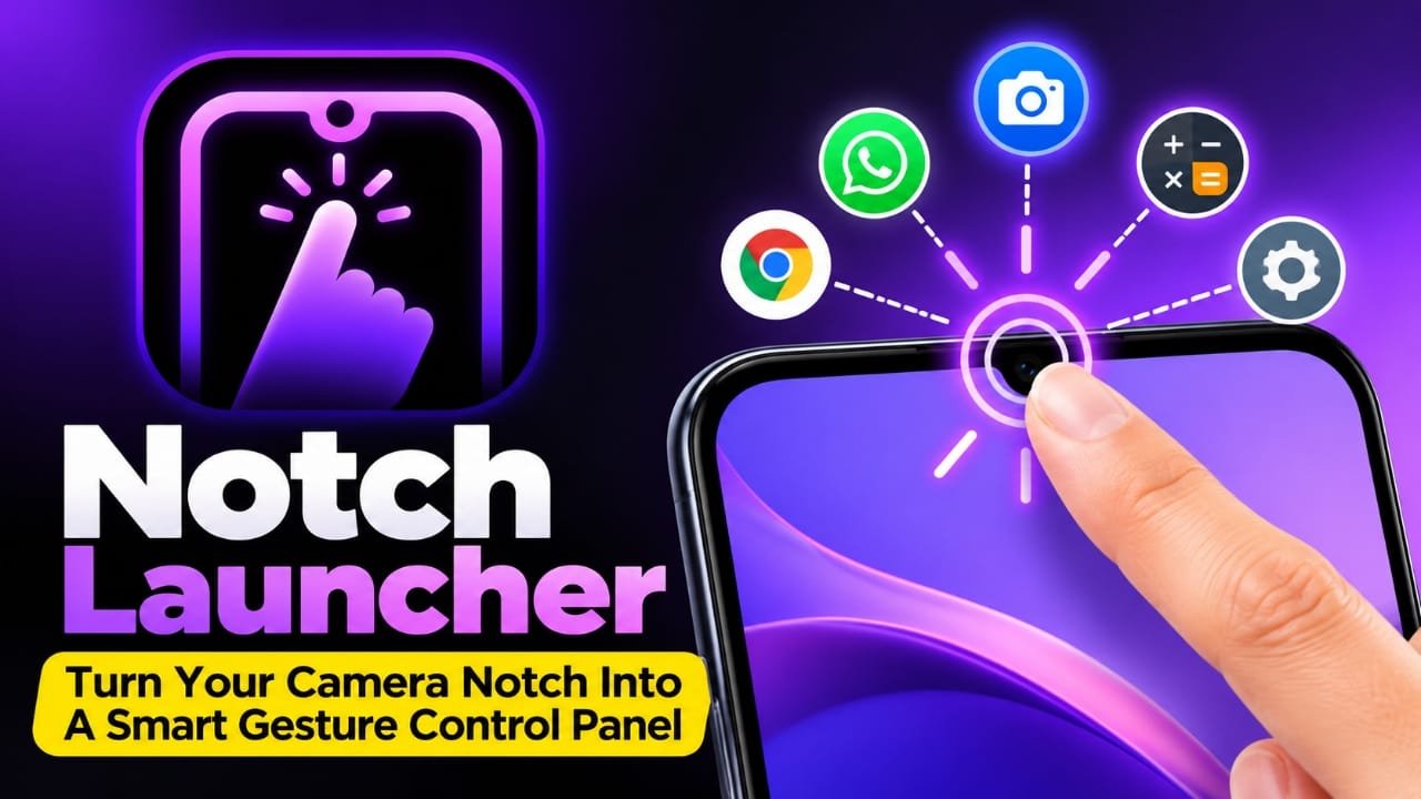 Notch Launcher: Turn Your Camera Punch-Hole Into a Smart Gesture Control Panel