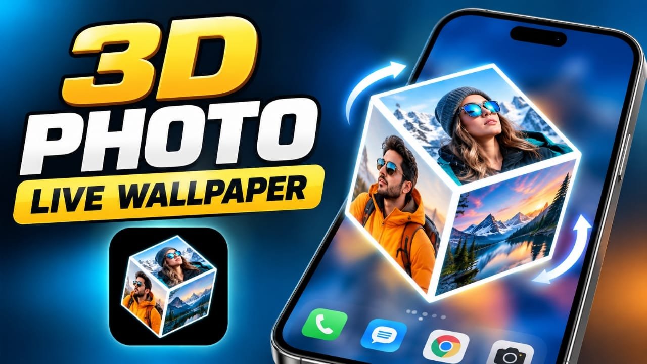 3D Photo Live Wallpaper: Turn Your Photos Into a Rotating 3D Cube