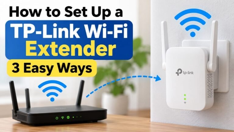 How to Set Up a TP-Link Wi-Fi Extender: 3 Easy Methods
