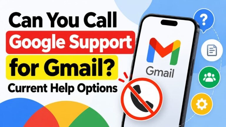 Can You Call Google Support for Gmail? Current Help Options