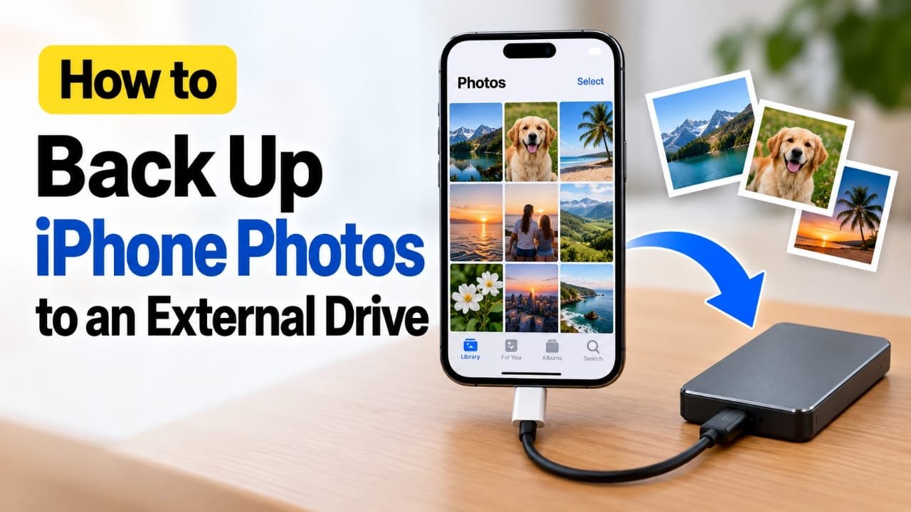 How to Back Up iPhone Photos to an External Drive