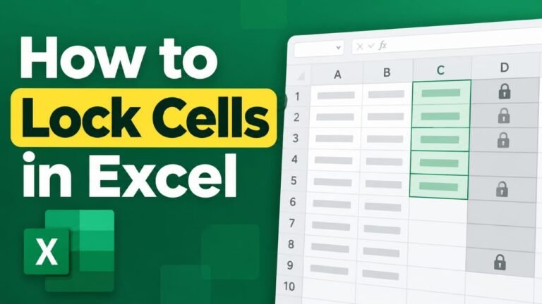 How to Lock Cells in Excel: A Simple Step-by-Step Guide