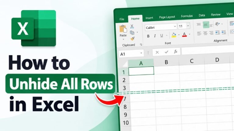 How to Unhide All Rows in Excel: Step-by-Step Guide for Windows, Mac and Web