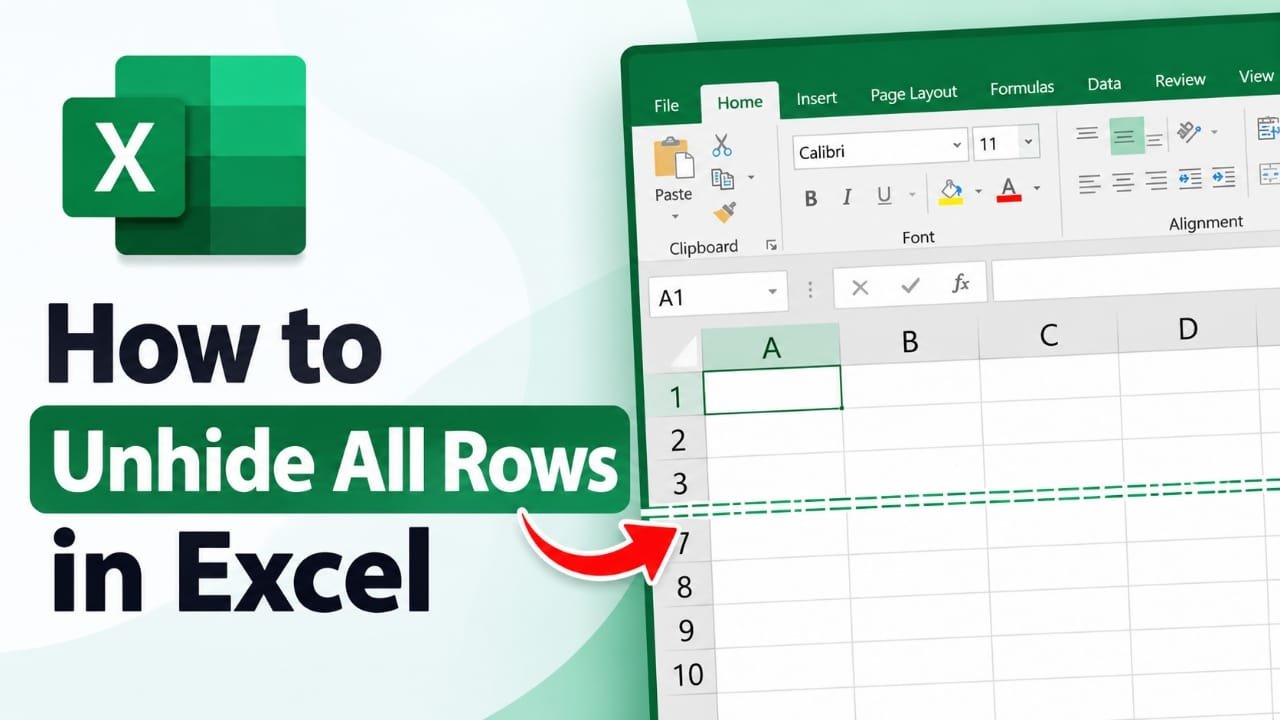 How to Unhide All Rows in Excel: Step-by-Step Guide for Windows, Mac and Web